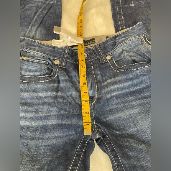 Buckle Black Fit 3 Men's Blue Jeans White Stitching 31 - Picture 11 of 13